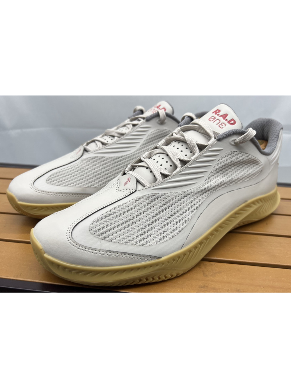 R.A.D Global One Sneakers Size 12.5 Gray Beige Comfort Lace Up Running Shoes